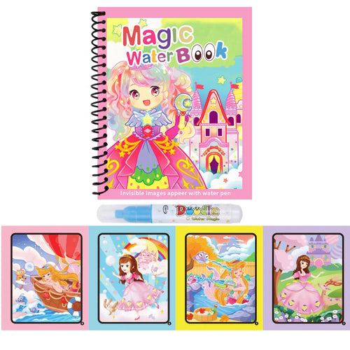 1pc Reusable Water Drawing Book Magic Water Book Mess-Free Magic