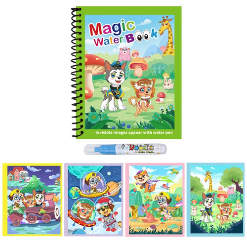 1pc Reusable Water Drawing Book Magic Water Book Mess-Free Magic