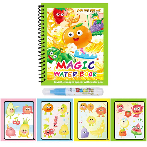 1pc Reusable Water Drawing Book Magic Water Book Mess-Free Magic