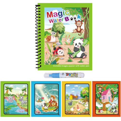 1pc Reusable Water Drawing Book Magic Water Book Mess-Free Magic