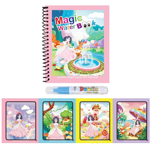 1pc Reusable Water Drawing Book Magic Water Book Mess-Free Magic