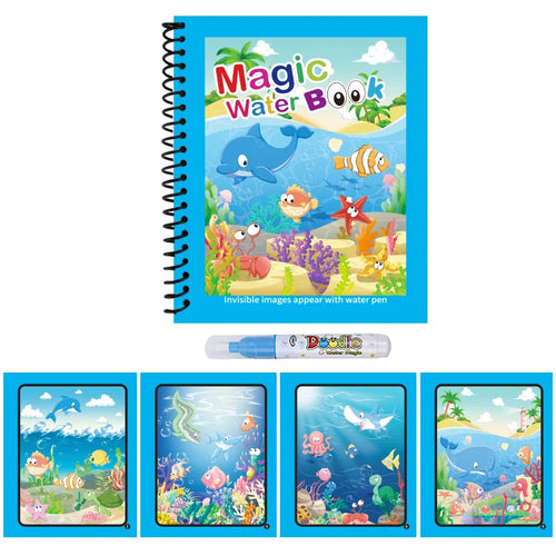 1pc Reusable Water Drawing Book Magic Water Book Mess-Free Magic
